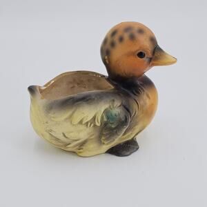 Vintage Ceramic Duck Duckling Plant Planter Pot Napco Japan